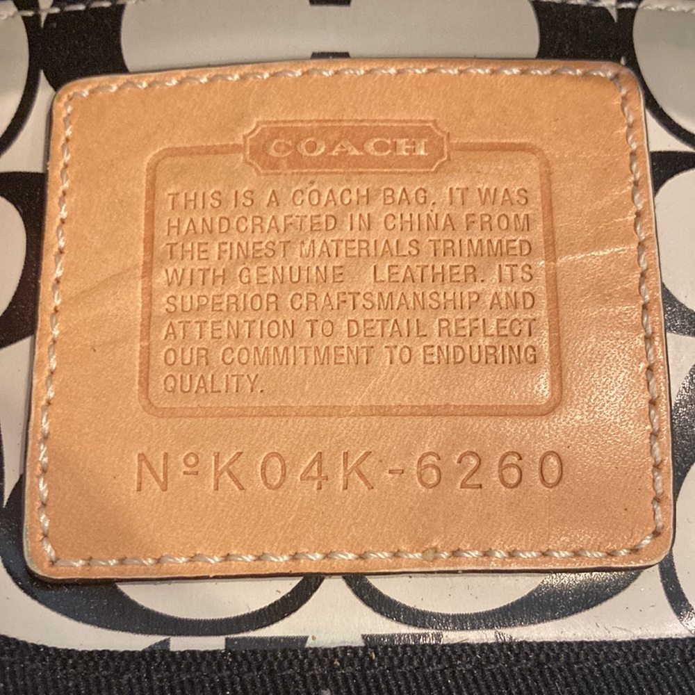 Small Coach Bag, canvas, leather. N. K04K - 6260. Nice! - Picture 5 of 5